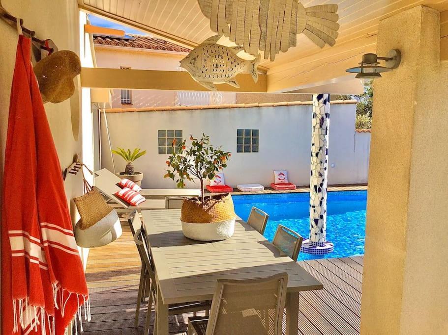 La Maison Du Bonheur F5 Jardin Et Piscine นาร์บอนน์ ภายนอก รูปภาพ